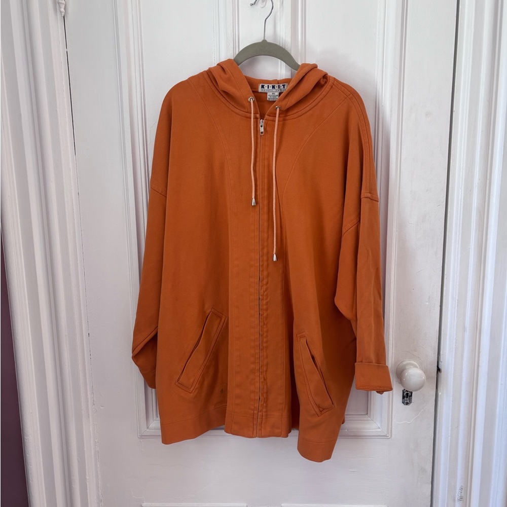 Vintage Thrashed KIKIT Maurice Sasson Made in Hong Kong 100% Cotton Hoodie 3X